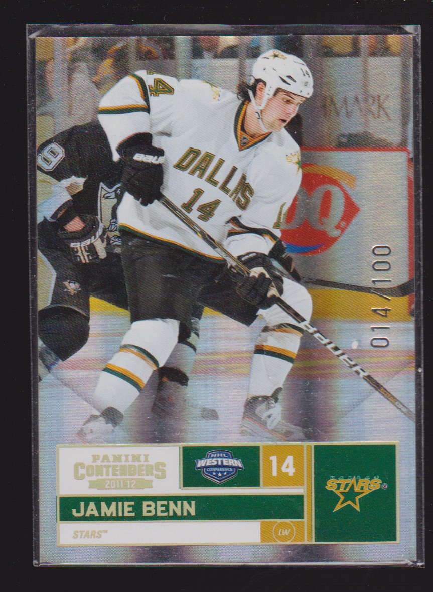 (image for) 2011-12 Panini Contenders Gold #85 Jamie Benn 14/100